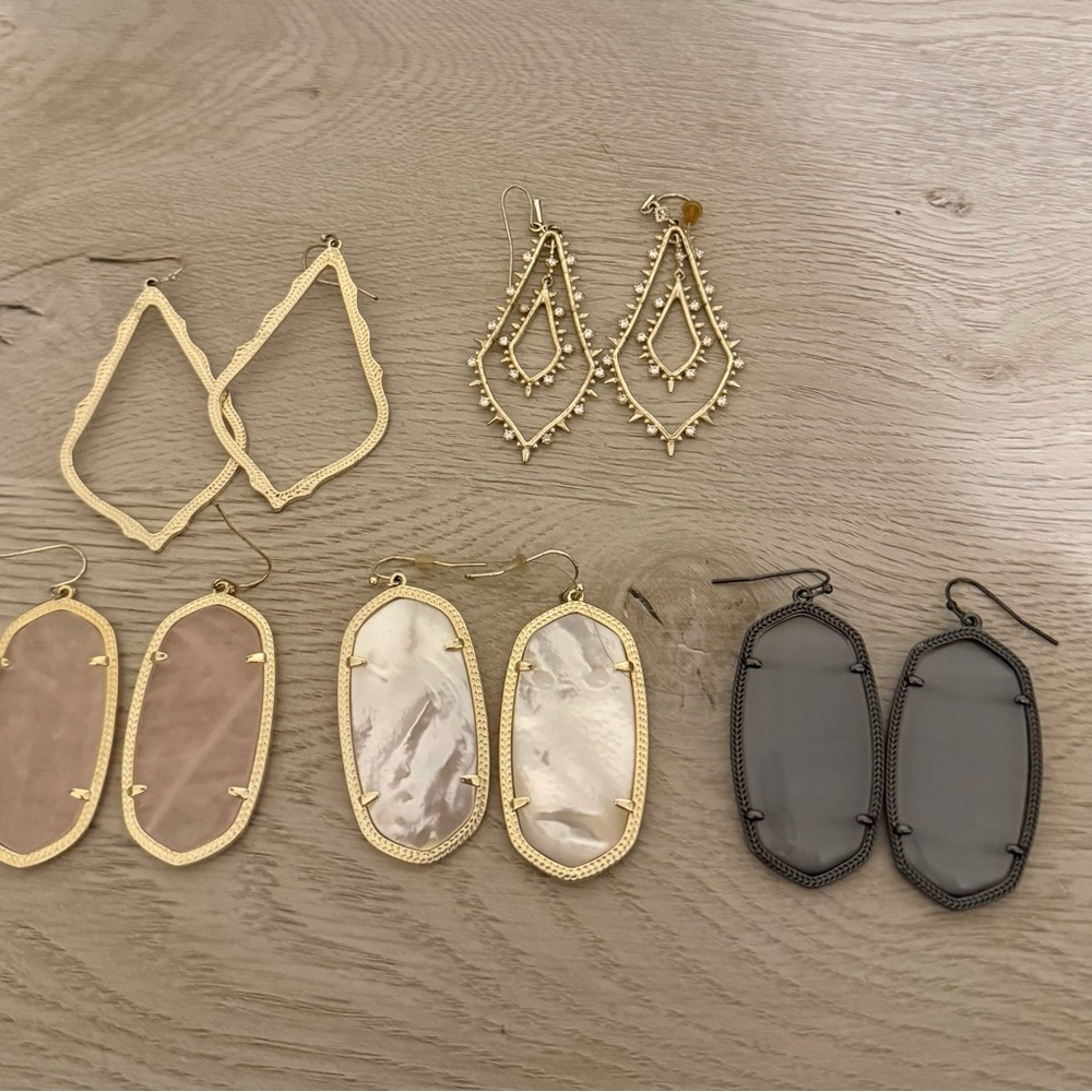 Kendra Scott Gold and Silver Earring Collection